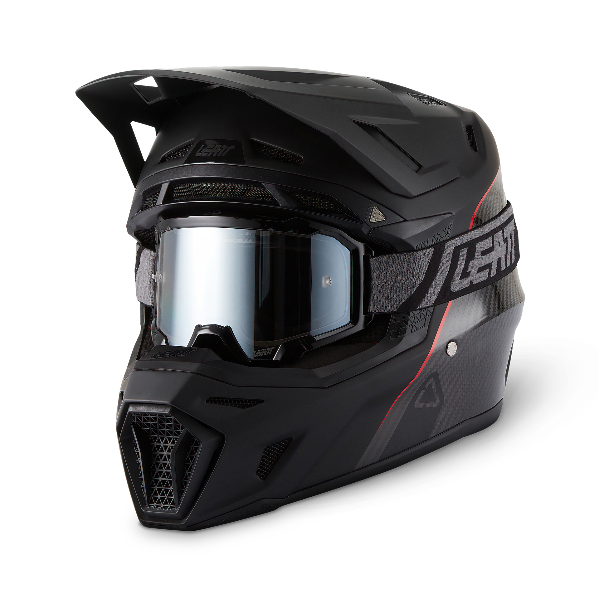 Leatt Kit Moto 9.5 Helmet with 6.5 Iriz Goggles Carbon