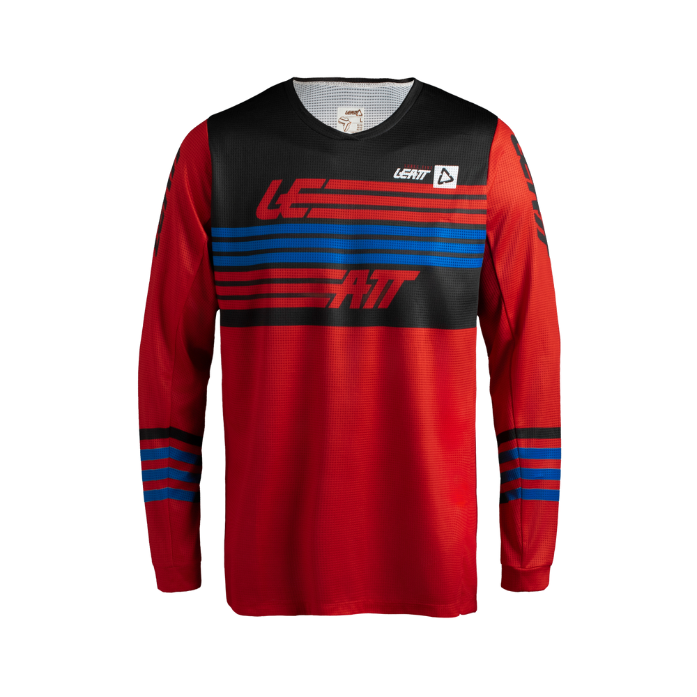 Leatt Moto 3.5 Jersey Stripes Red