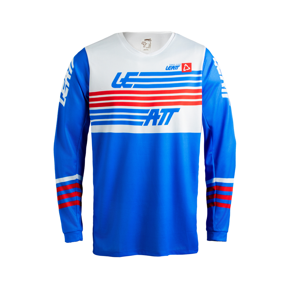 Leatt Moto 3.5 Jersey Stripes Blue