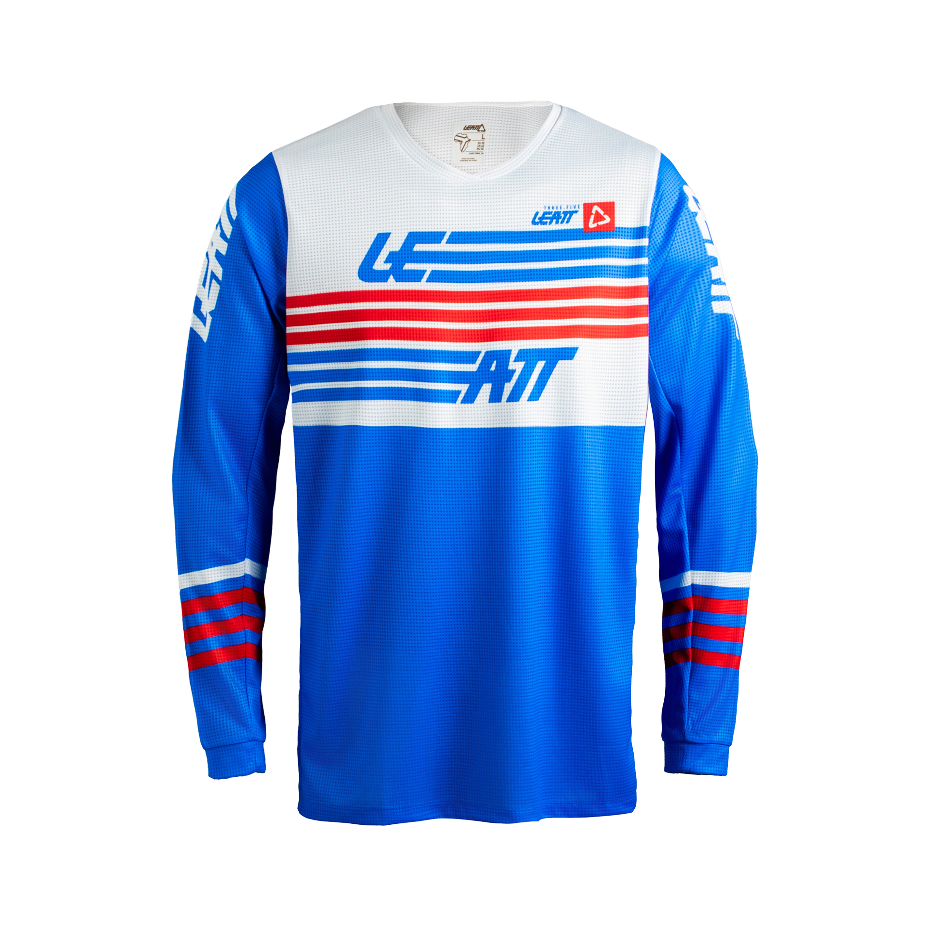Leatt Moto 3.5 Jersey Stripes Blue