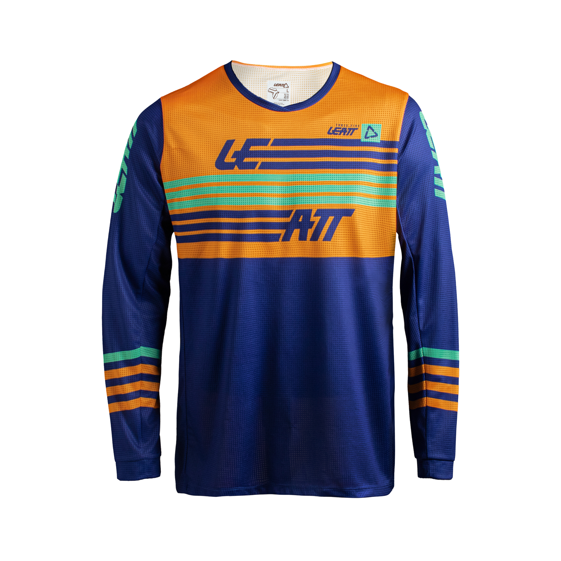 Leatt Moto 3.5 Jersey Stripes Orange