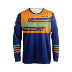 Leatt Moto 3.5 Jersey Stripes Orange