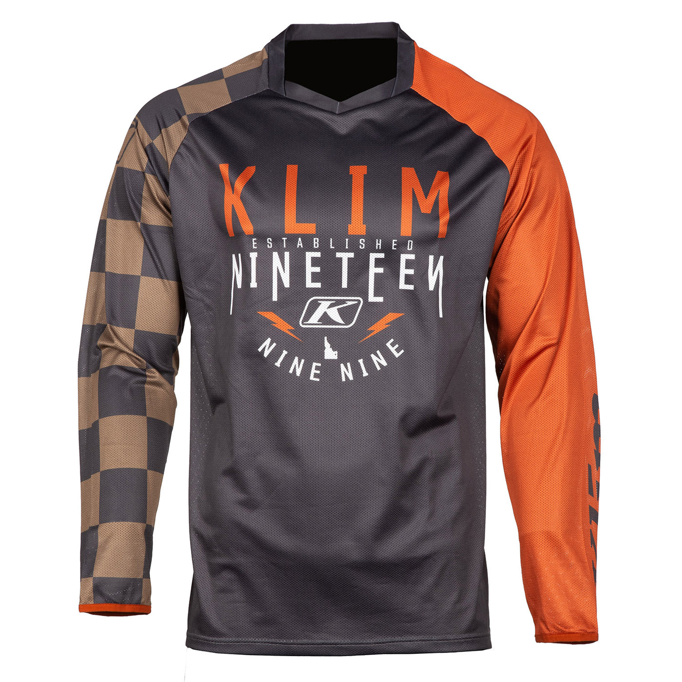 Klim Petrol Jersey Checkered Potter's Clay