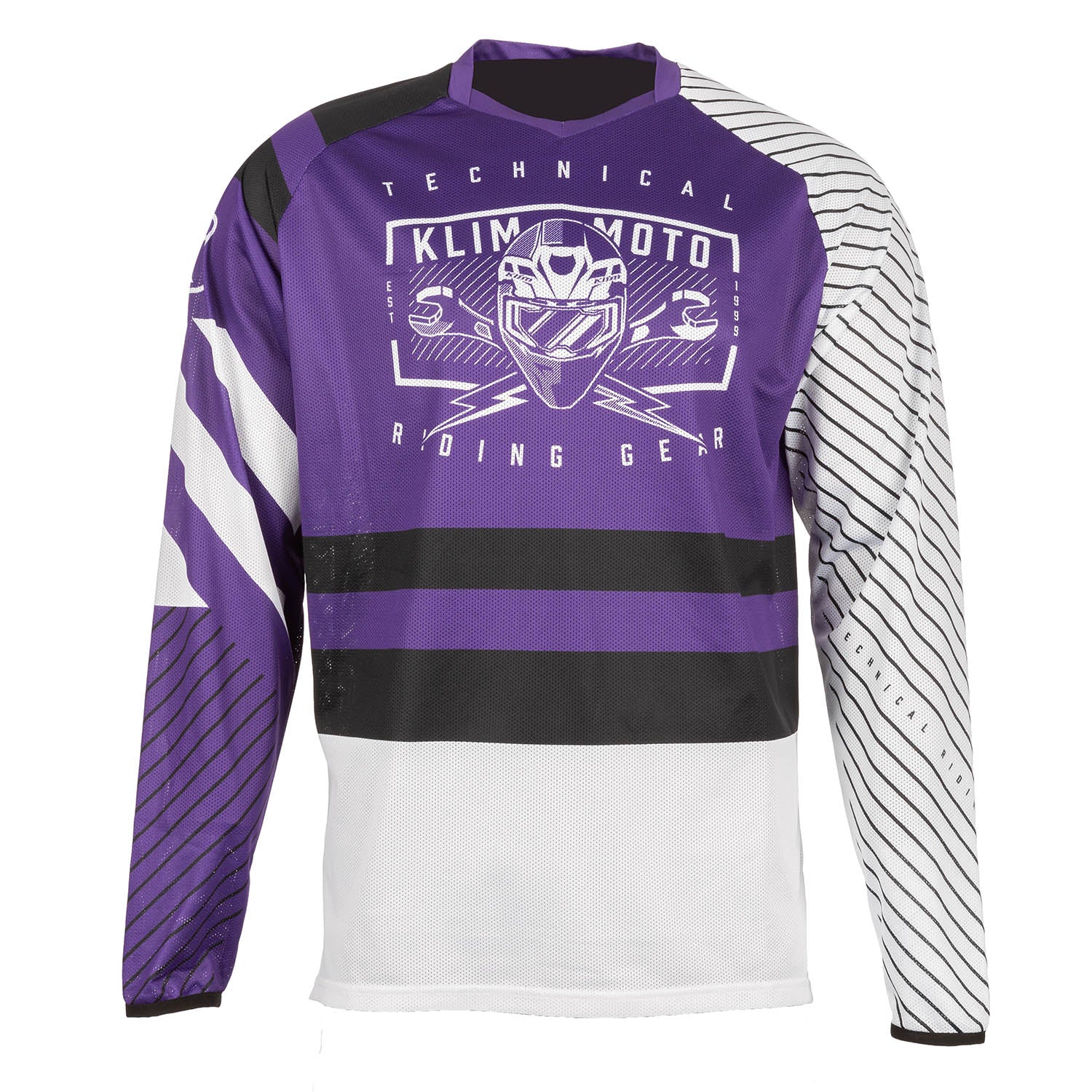 Klim Petrol Jersey Octane Heliotrope - White