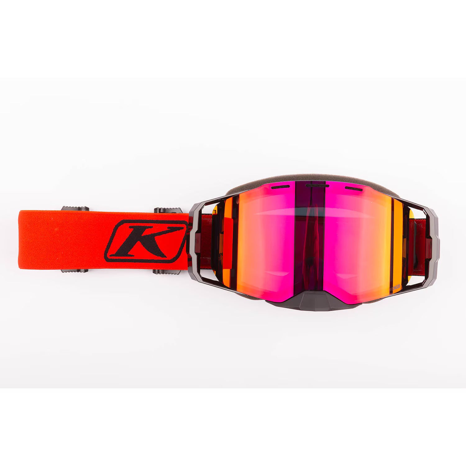 Klim Edge Goggle Focus Black Fiery Red Dark Smoke Red Mirror