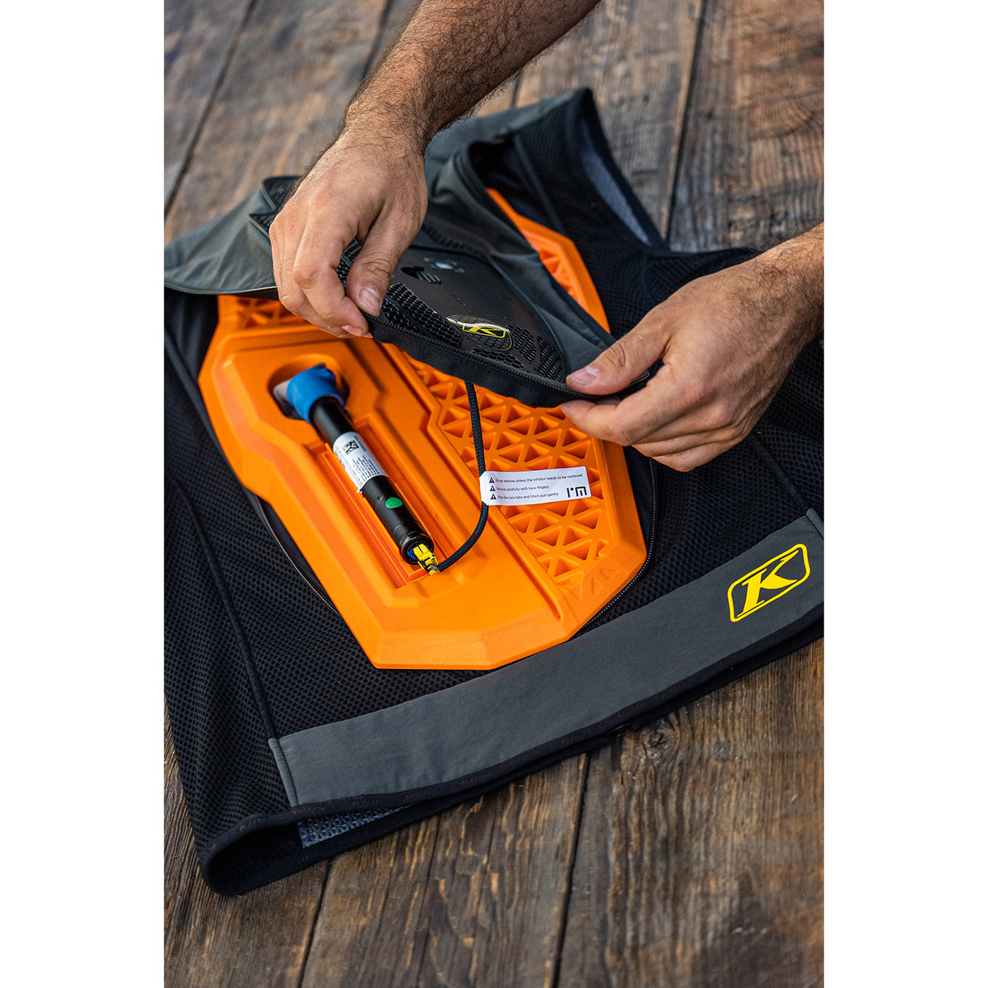 Klim Airbag Vest Compatible D3O Level 2 Back Protector