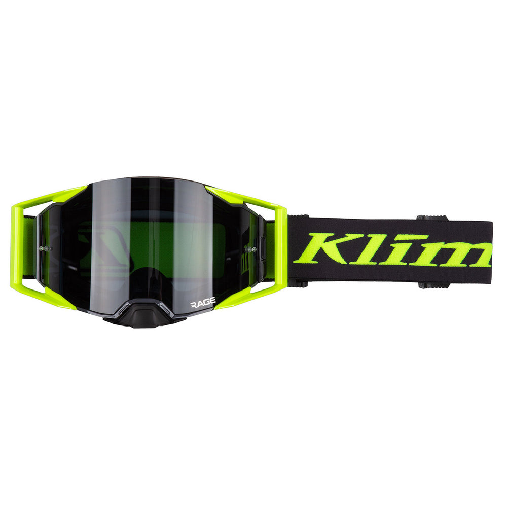 Klim Rage Off-Road Goggle Asphalt - Hi-Vi Dark Smoke Lens