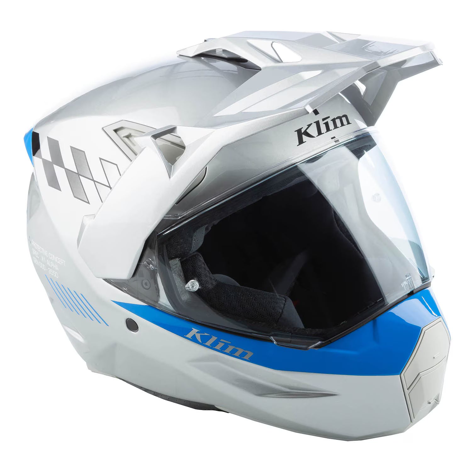 X1 Alpha Helmet ECE/DOT Gloss Concept High-Rise - Electric Blue Lemonade (ECE2206)