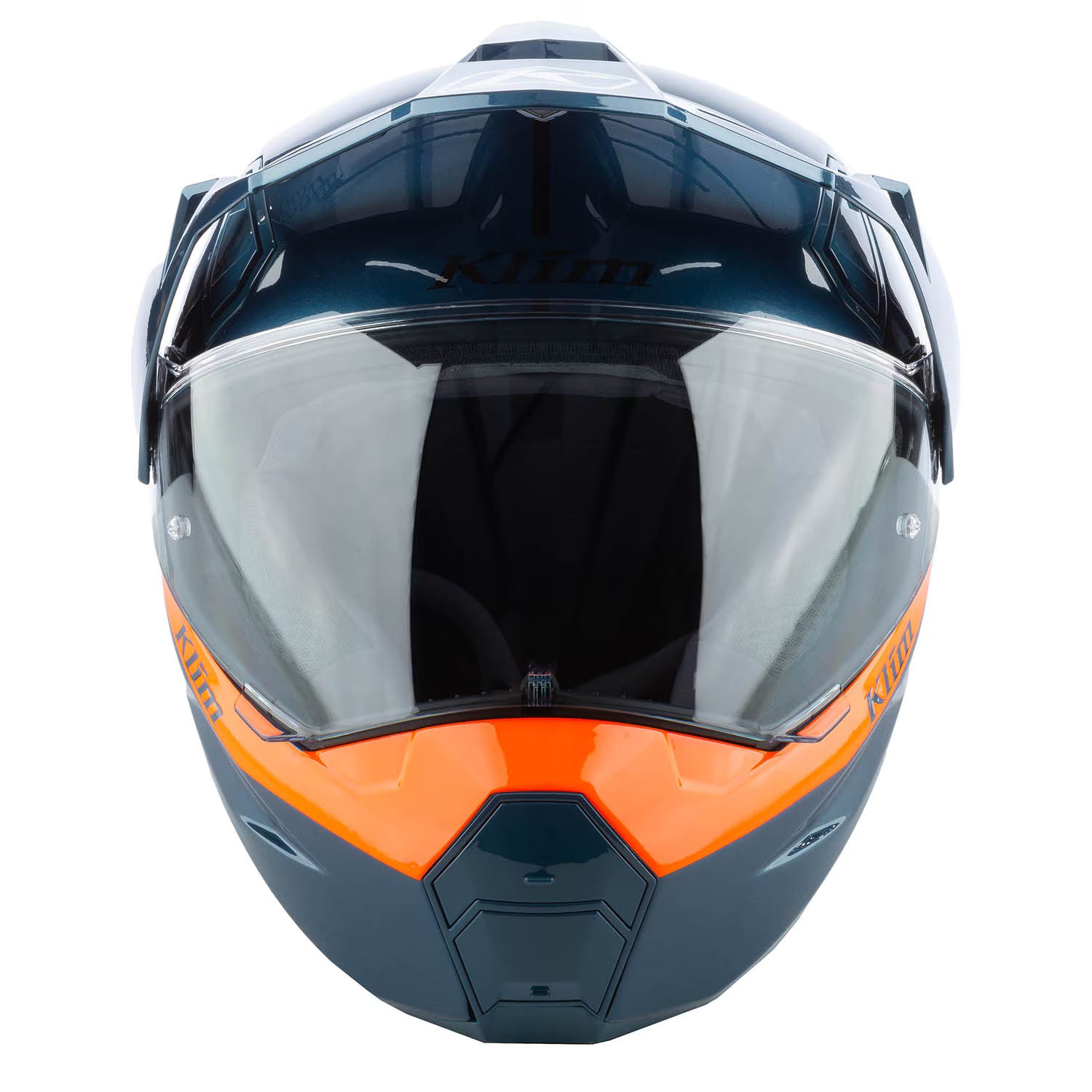 X1 Alpha Helmet ECE/DOT Gloss Concept Petrol - Strike Orange (ECE2206)