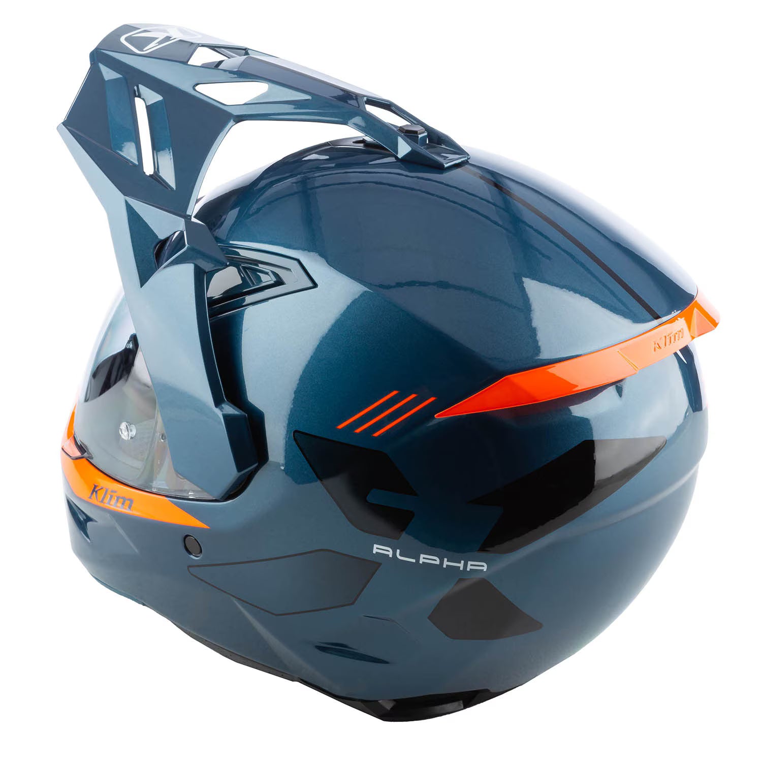 X1 Alpha Helmet ECE/DOT Gloss Concept Petrol - Strike Orange (ECE2206)