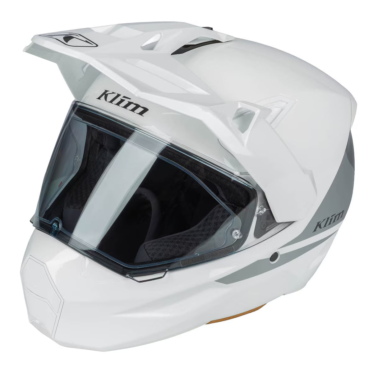 Klim X1 Alpha Helmet ECE/DOT Gloss White - High-rise (ECE2206)