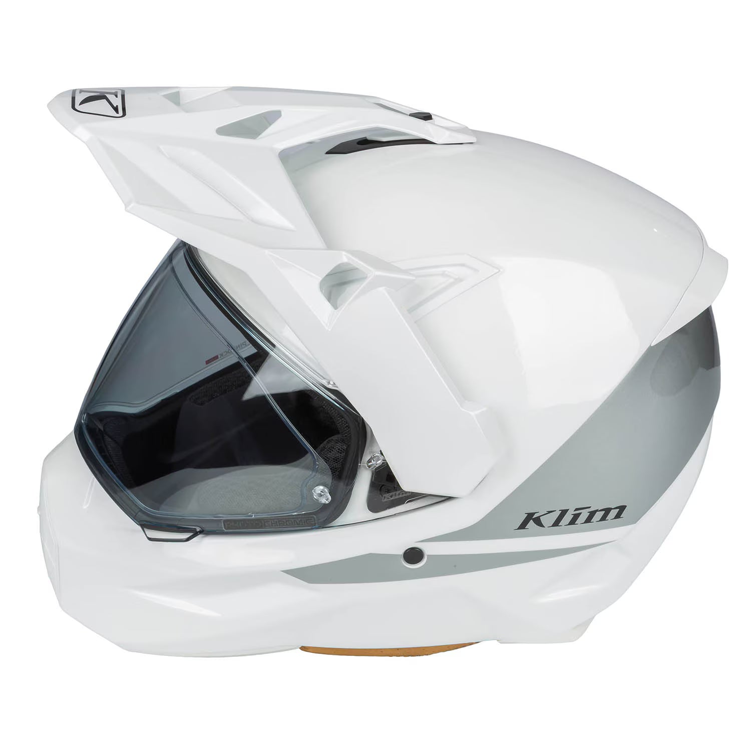 Klim X1 Alpha Helmet ECE/DOT Gloss White - High-rise (ECE2206)