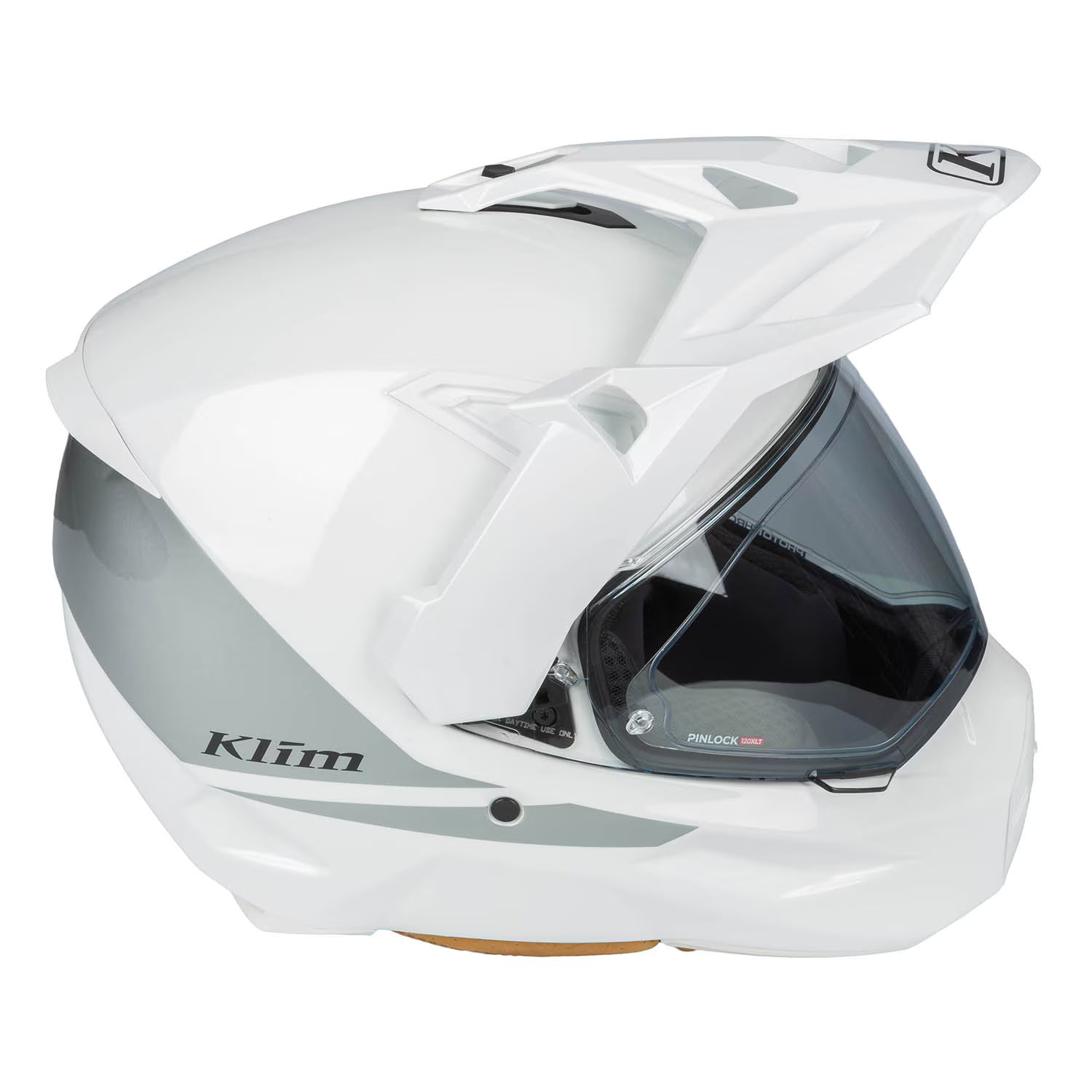 Klim X1 Alpha Helmet ECE/DOT Gloss White - High-rise (ECE2206)