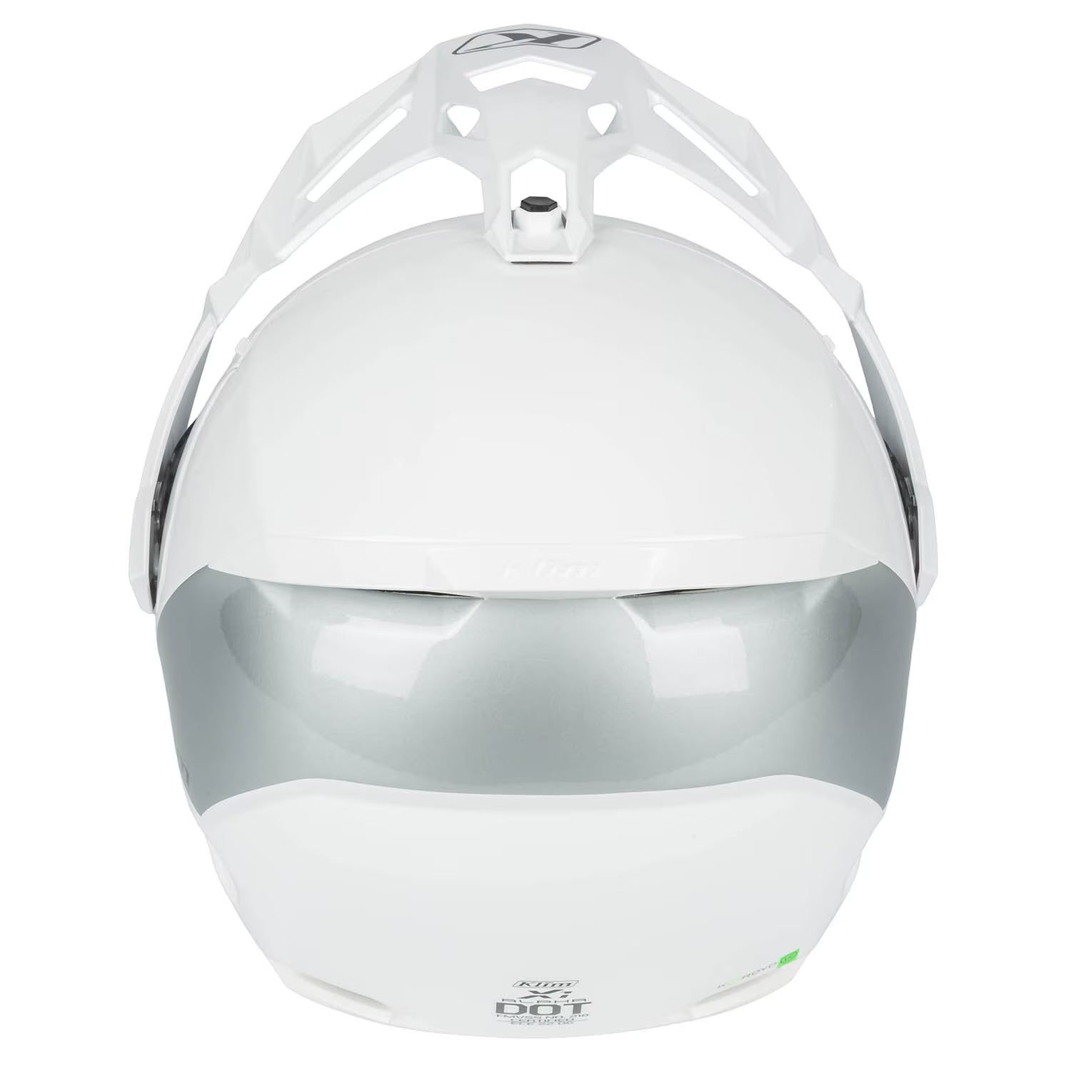 Klim X1 Alpha Helmet ECE/DOT Gloss White - High-rise (ECE2206)
