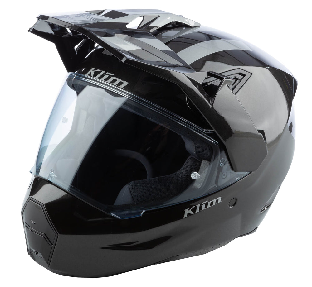 Klim X1 Alpha Helmet ECE/DOT Patriot - Gloss Metallic Gunmetal Black (ECE2206)