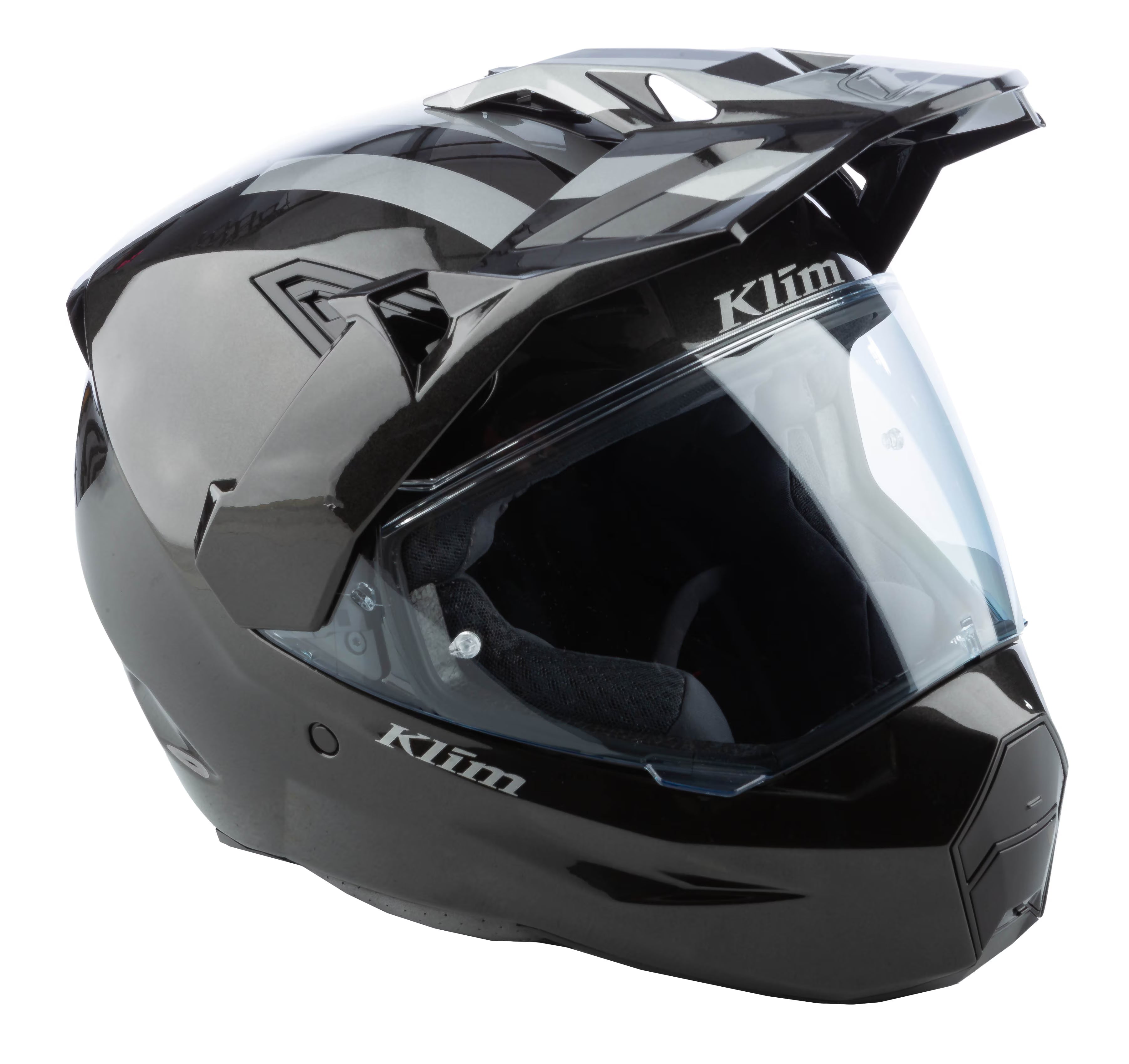 Klim X1 Alpha Helmet ECE/DOT Patriot - Gloss Metallic Gunmetal Black (ECE2206)