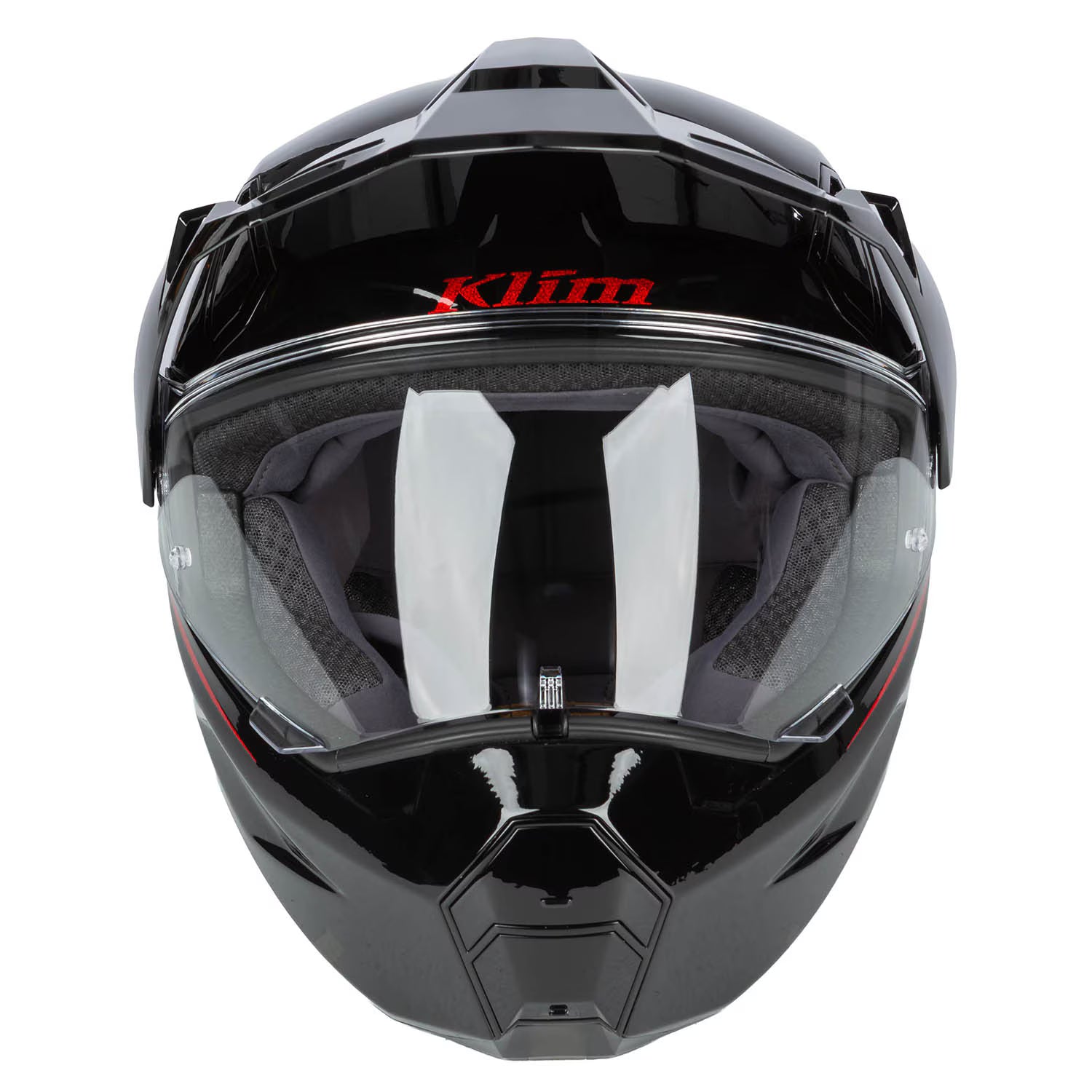 Klim X1 Alpha Helmet ECE/DOT Quanta Gloss Black - Fiery Red (ECE2206)