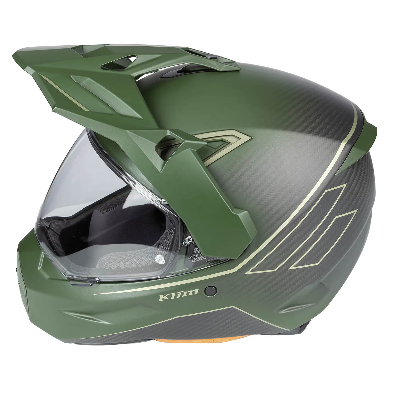 Klim X1 Alpha Helmet ECE/DOT Quanta Matte Rifle Green - Oil Green (ECE2206)