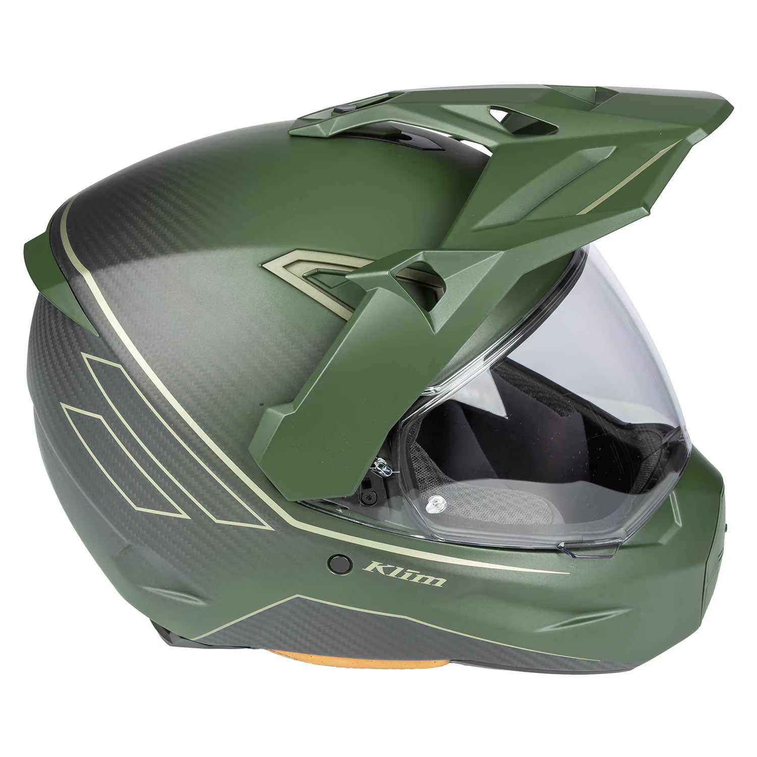 Klim X1 Alpha Helmet ECE/DOT Quanta Matte Rifle Green - Oil Green (ECE2206)