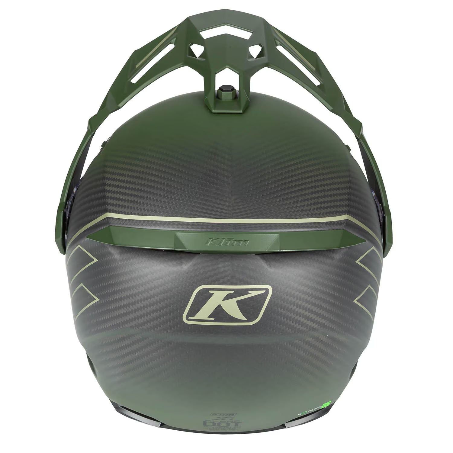 Klim X1 Alpha Helmet ECE/DOT Quanta Matte Rifle Green - Oil Green (ECE2206)