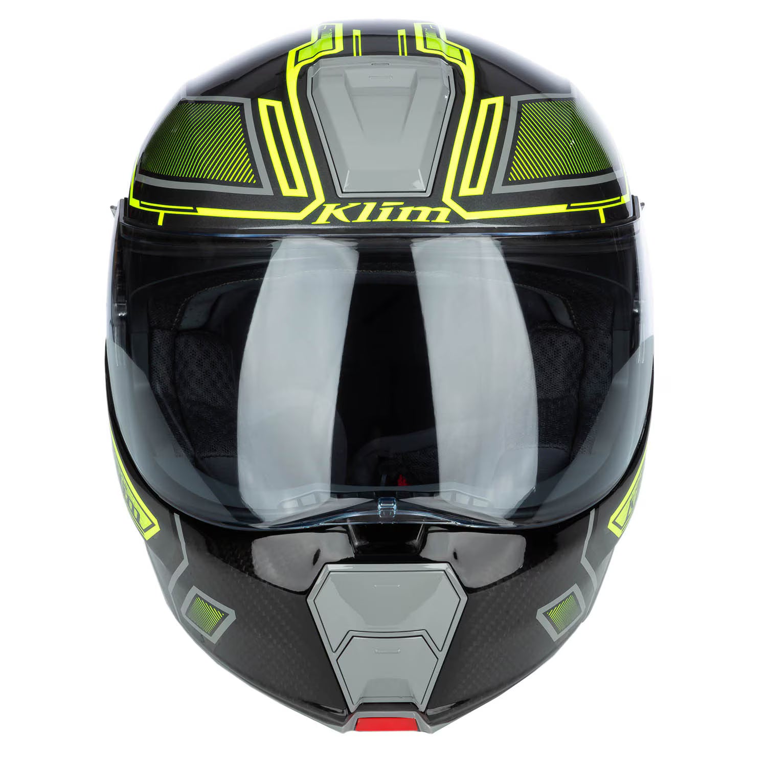 Klim GT1 Expedition Helmet - Encrypted Gloss Asphalt - Hi-Vis (ECE22.06)