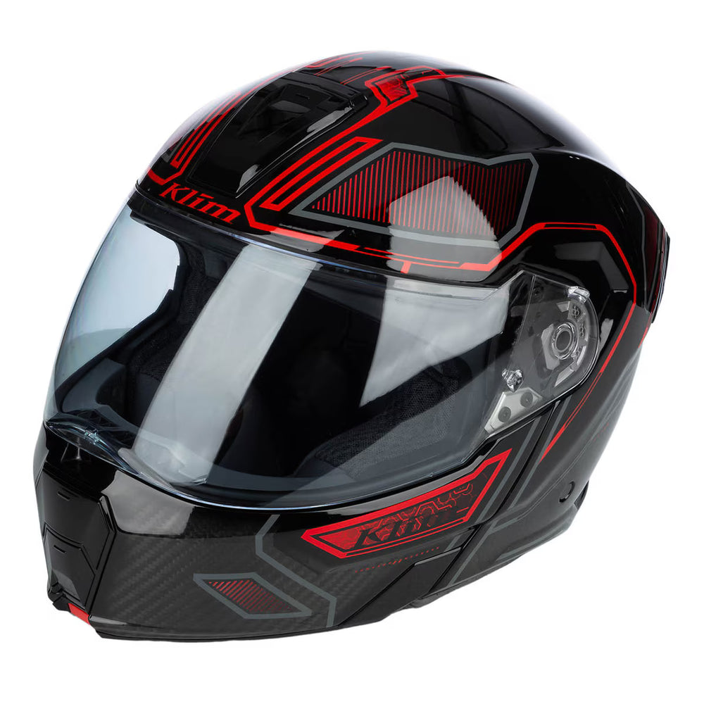 Klim GT1 Expedition Helmet - Encrypted Gloss Black - Redrock (ECE22.06)