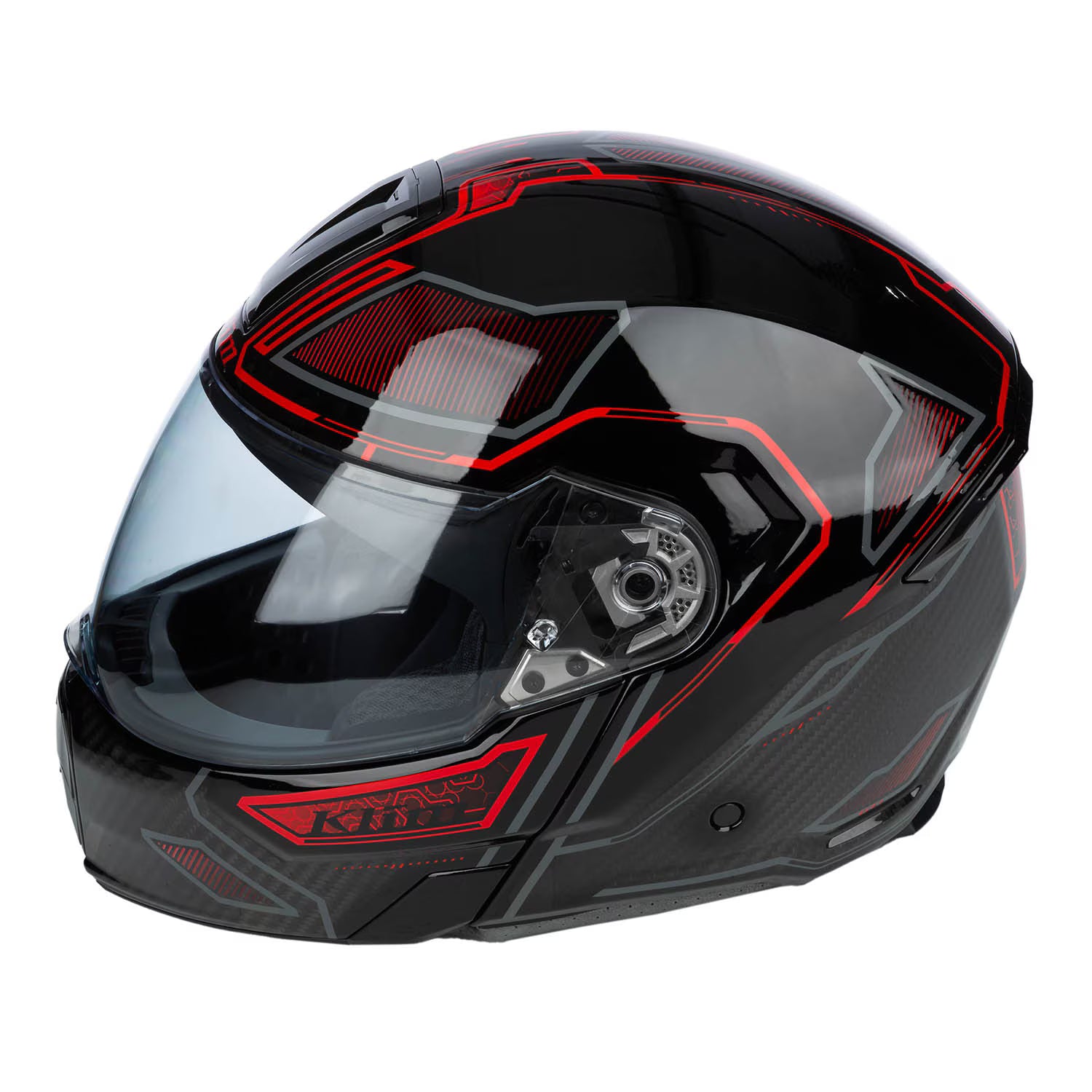 Klim GT1 Expedition Helmet - Encrypted Gloss Black - Redrock (ECE22.06)