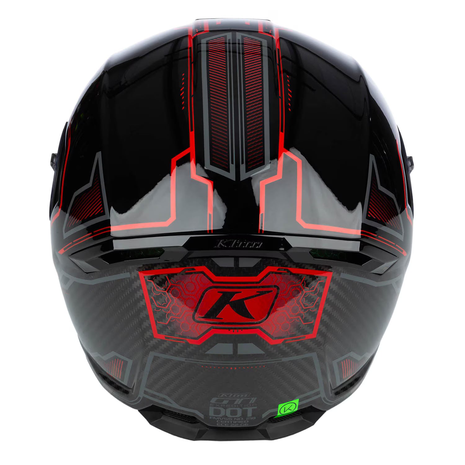 Klim GT1 Expedition Helmet - Encrypted Gloss Black - Redrock (ECE22.06)