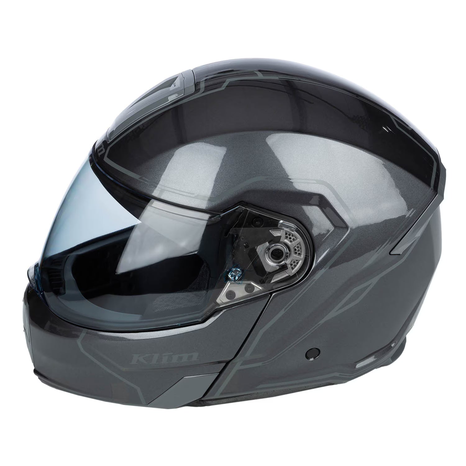 Klim GT1 Expedition Helmet - Gloss Metallic Asphalt (ECE22.06)