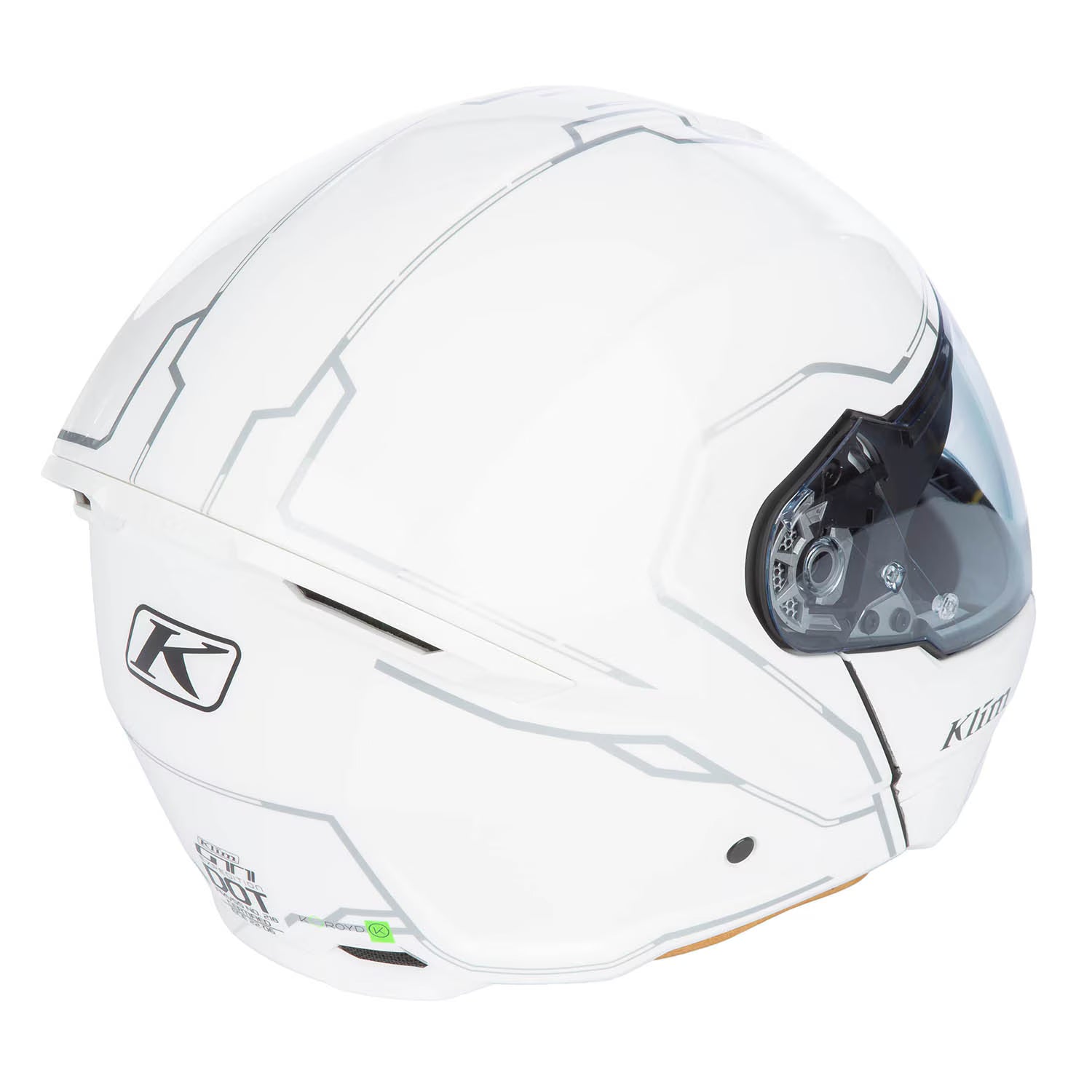 Klim GT1 Expedition Helmet - Gloss White (ECE22.06)