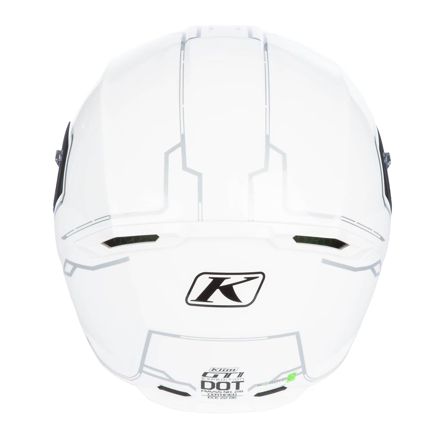 Klim GT1 Expedition Helmet - Gloss White (ECE22.06)