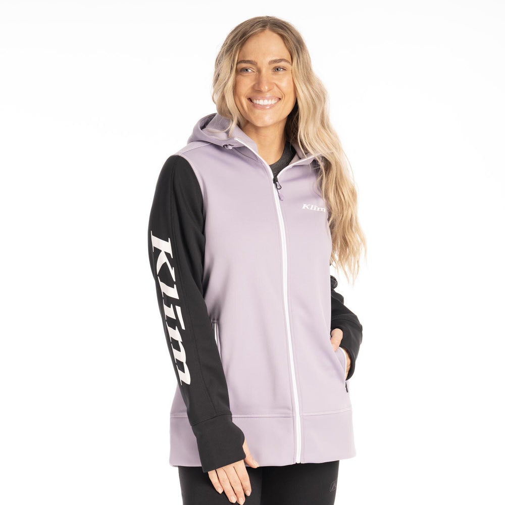 Klim Visita Long Hoodie Wisteria - Black