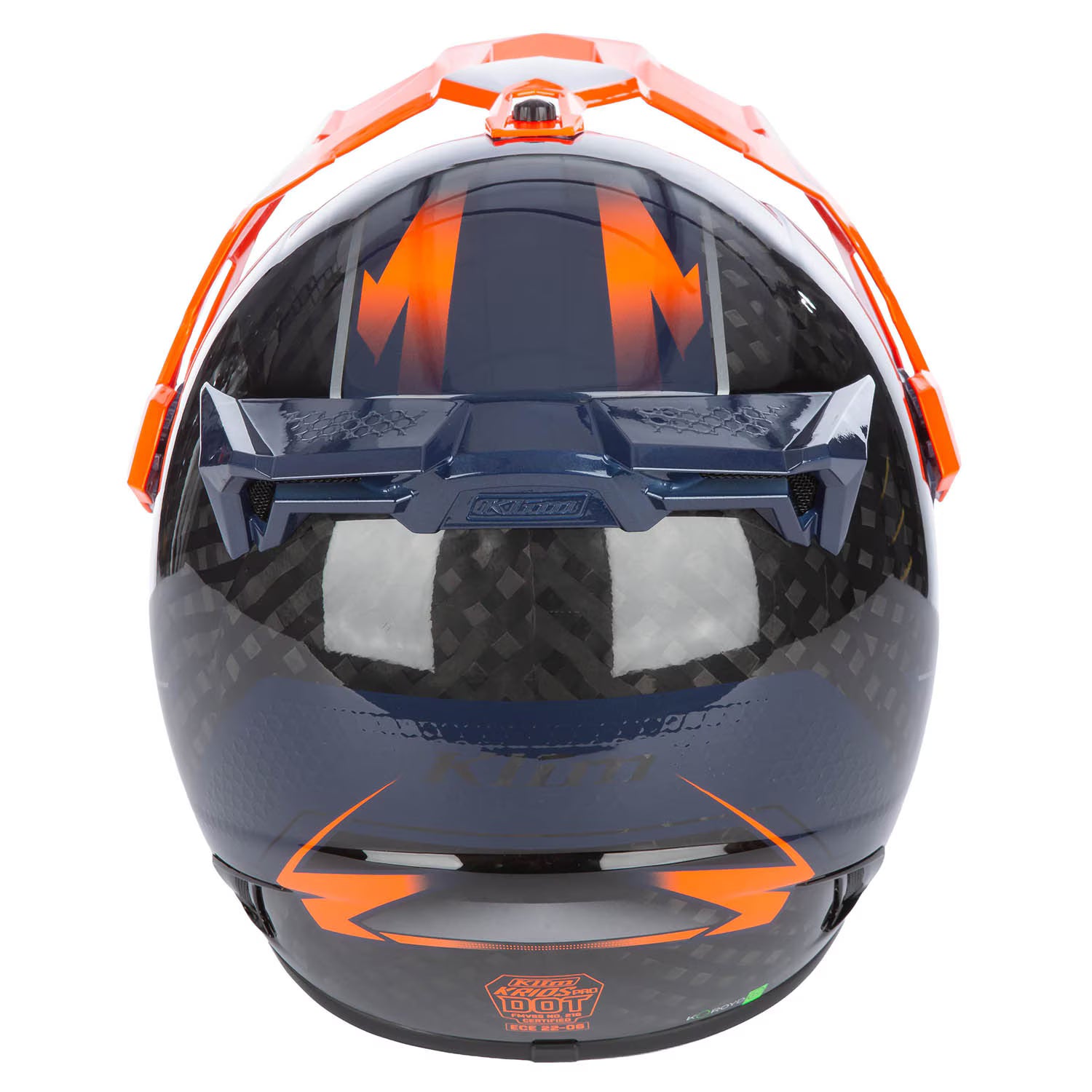Klim Krios Pro Helmet ECE/DOT Echo Gloss Black - Striking Orange - Petrol