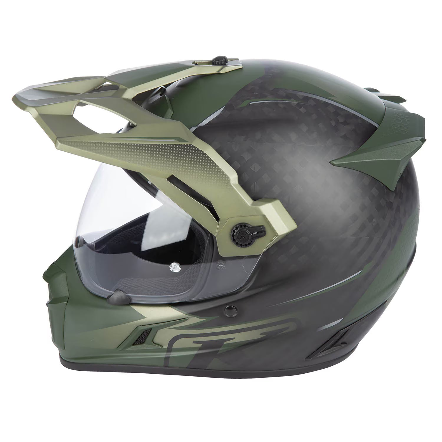 Klim Krios Pro Helmet ECE/DOT Echo Matte Black - Rifle Green - Oil Green