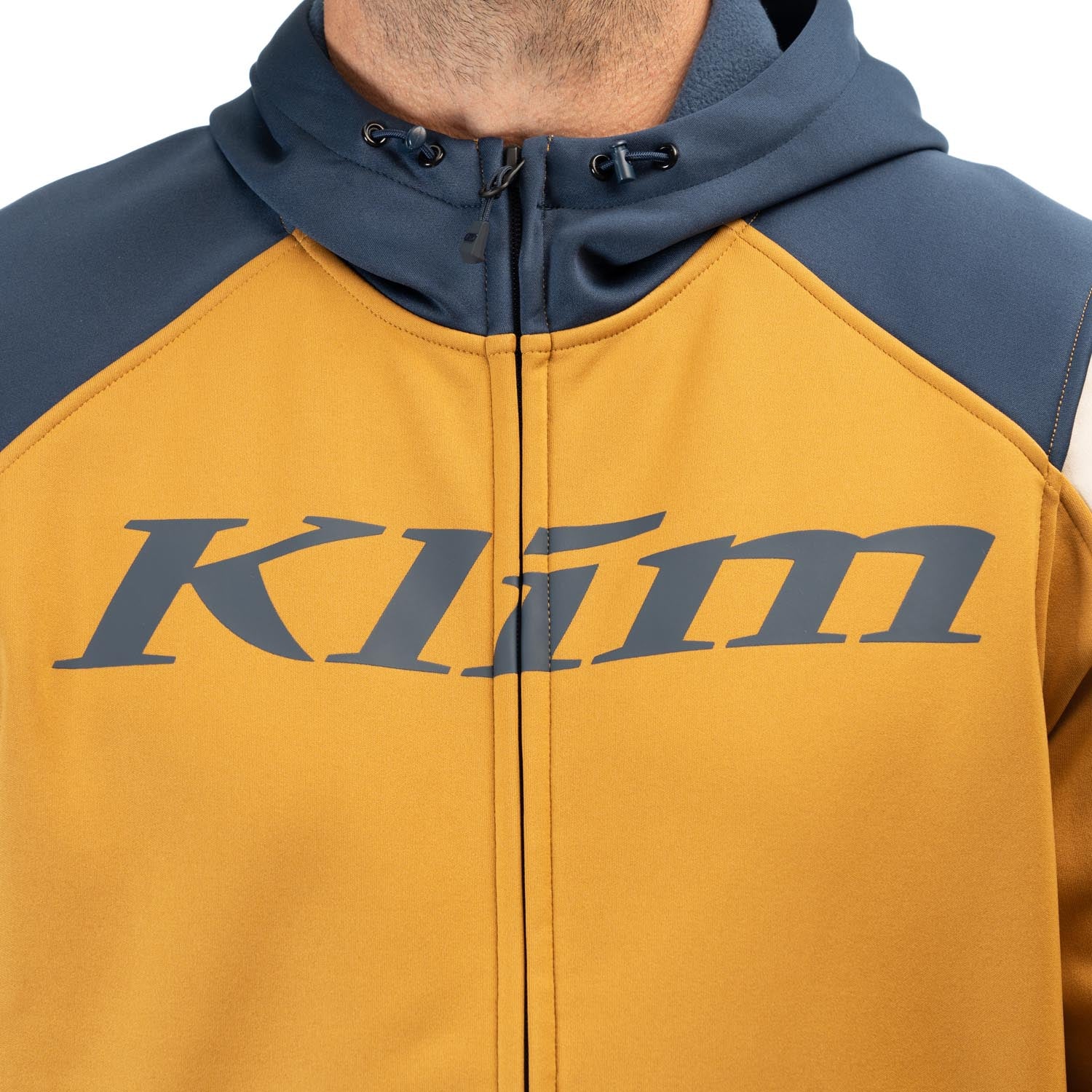Klim Stealth Hoodie Golden Brown - Dress Blues