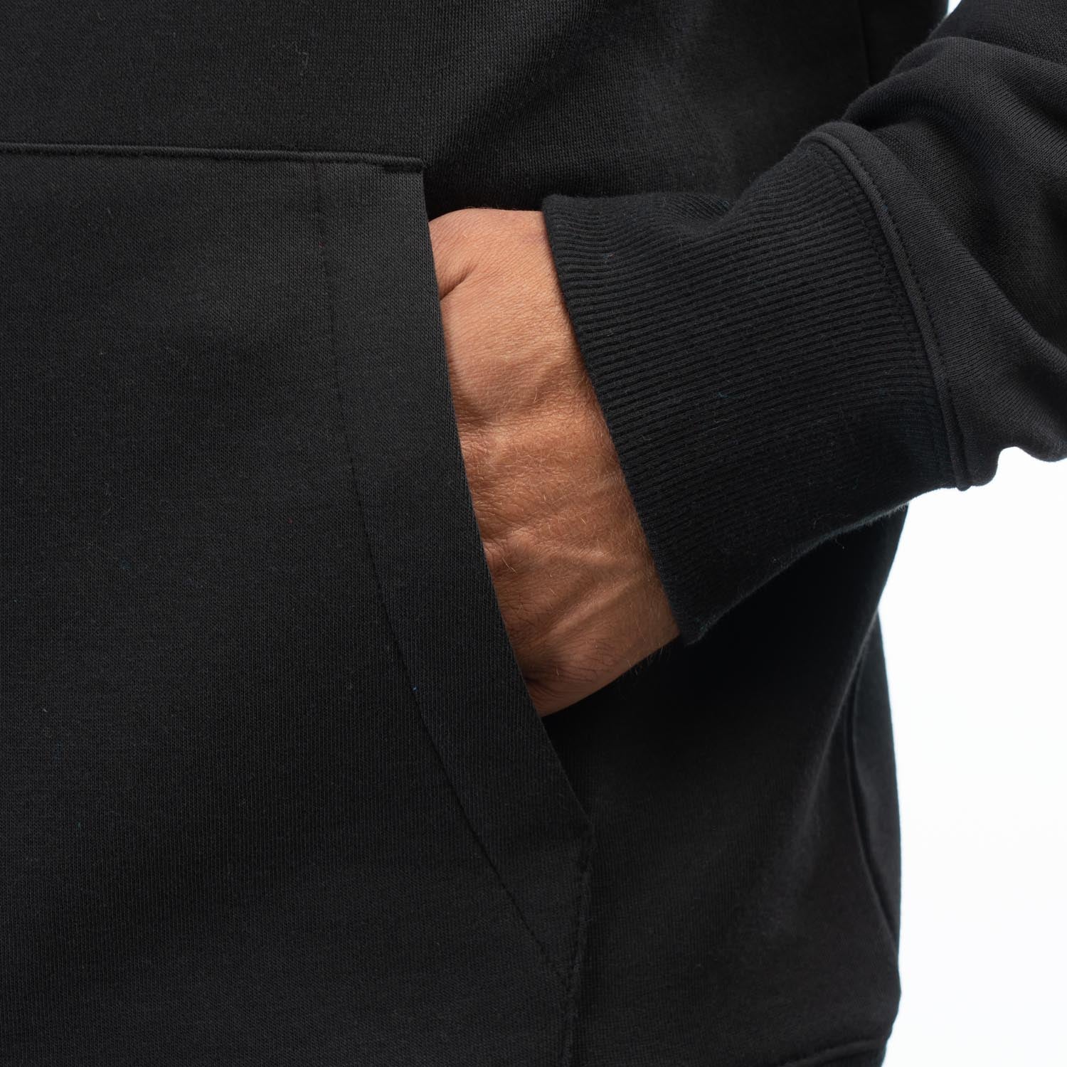 Klim Peak Side Pullover Hoodie Black - Hi-Vis