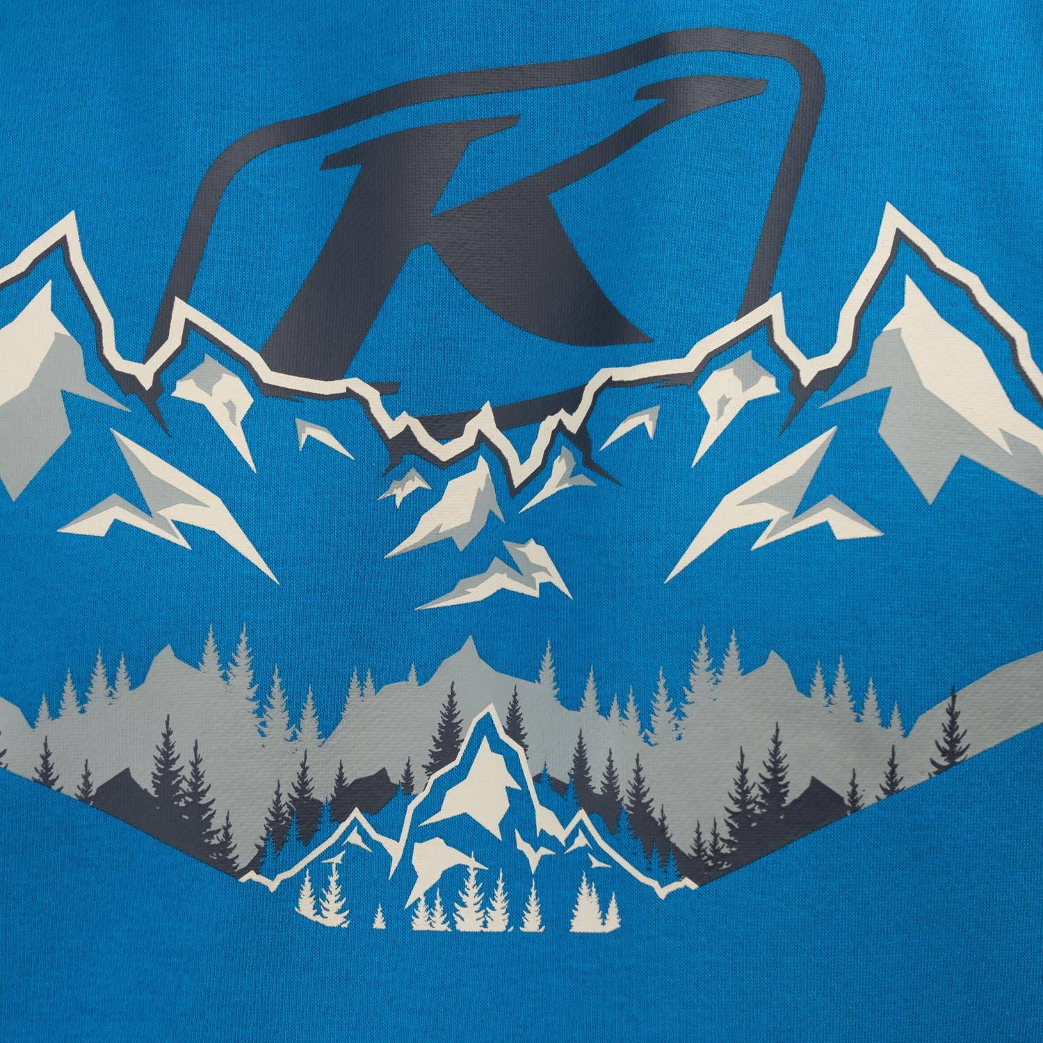 Klim Peak Side Pullover Hoodie Imperial Blue - Dress Blues