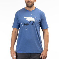 Klim Ride Tri-Blend Tee Royal Frost - White