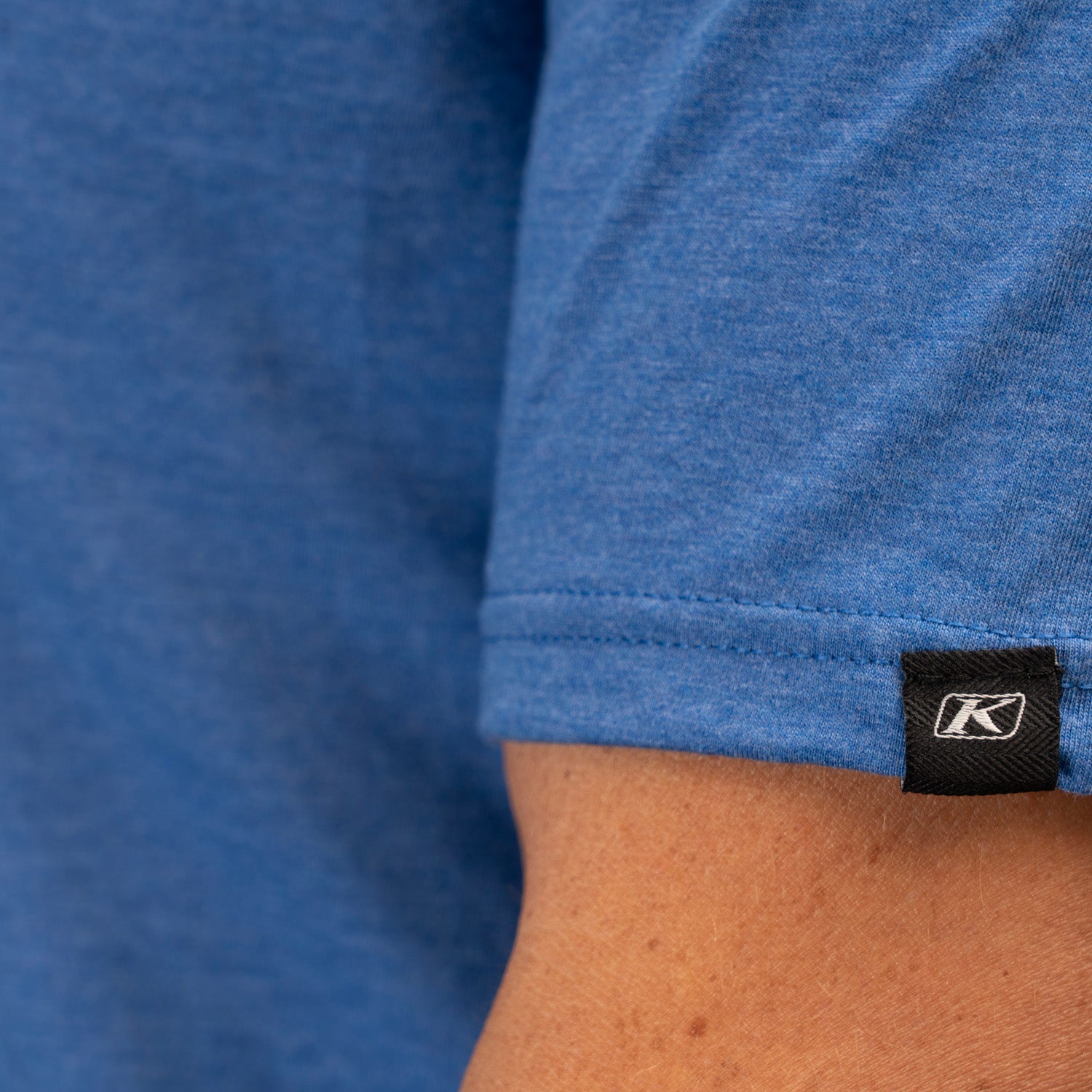 Klim Ride Tri-Blend Tee Royal Frost - White