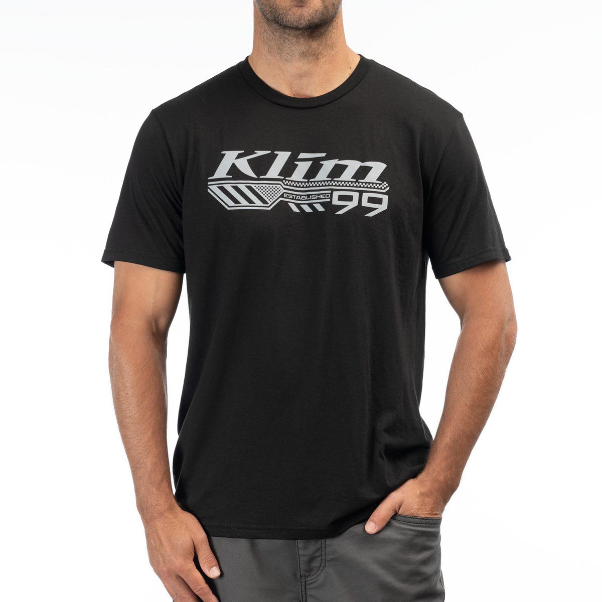 Klim Foundation Tri-Blend T-Shirt Black - Monument
