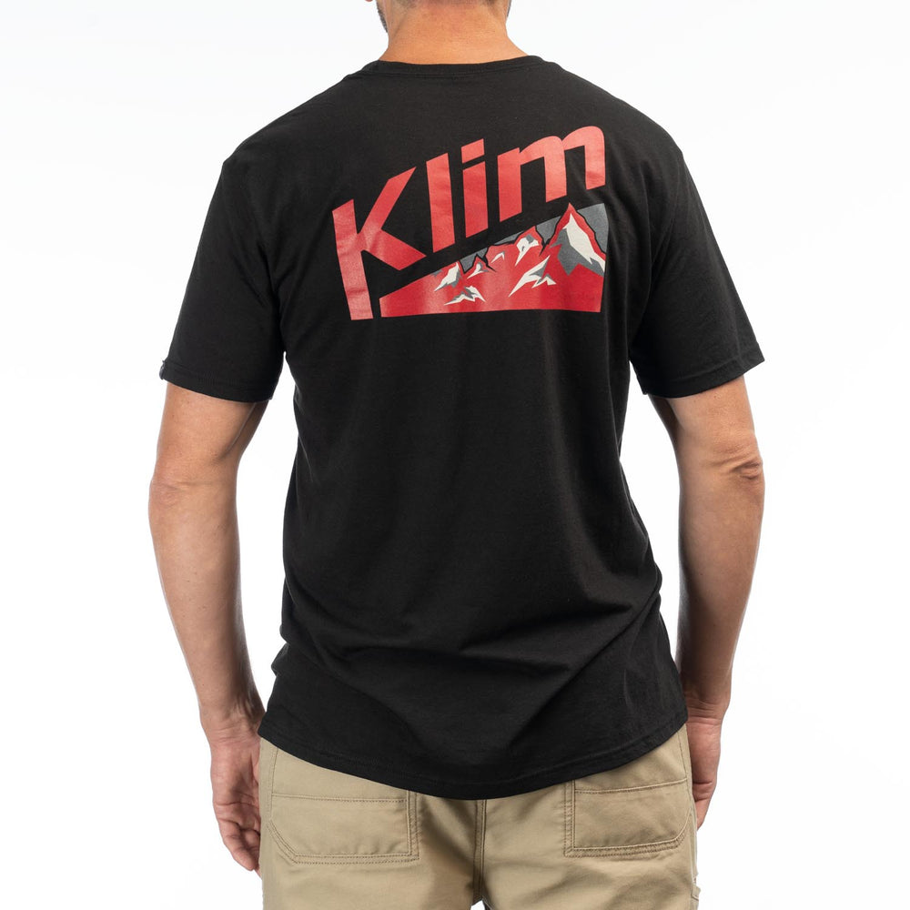 Klim Mountain Peak Tri-Blend Tee Black - Chili Pepper