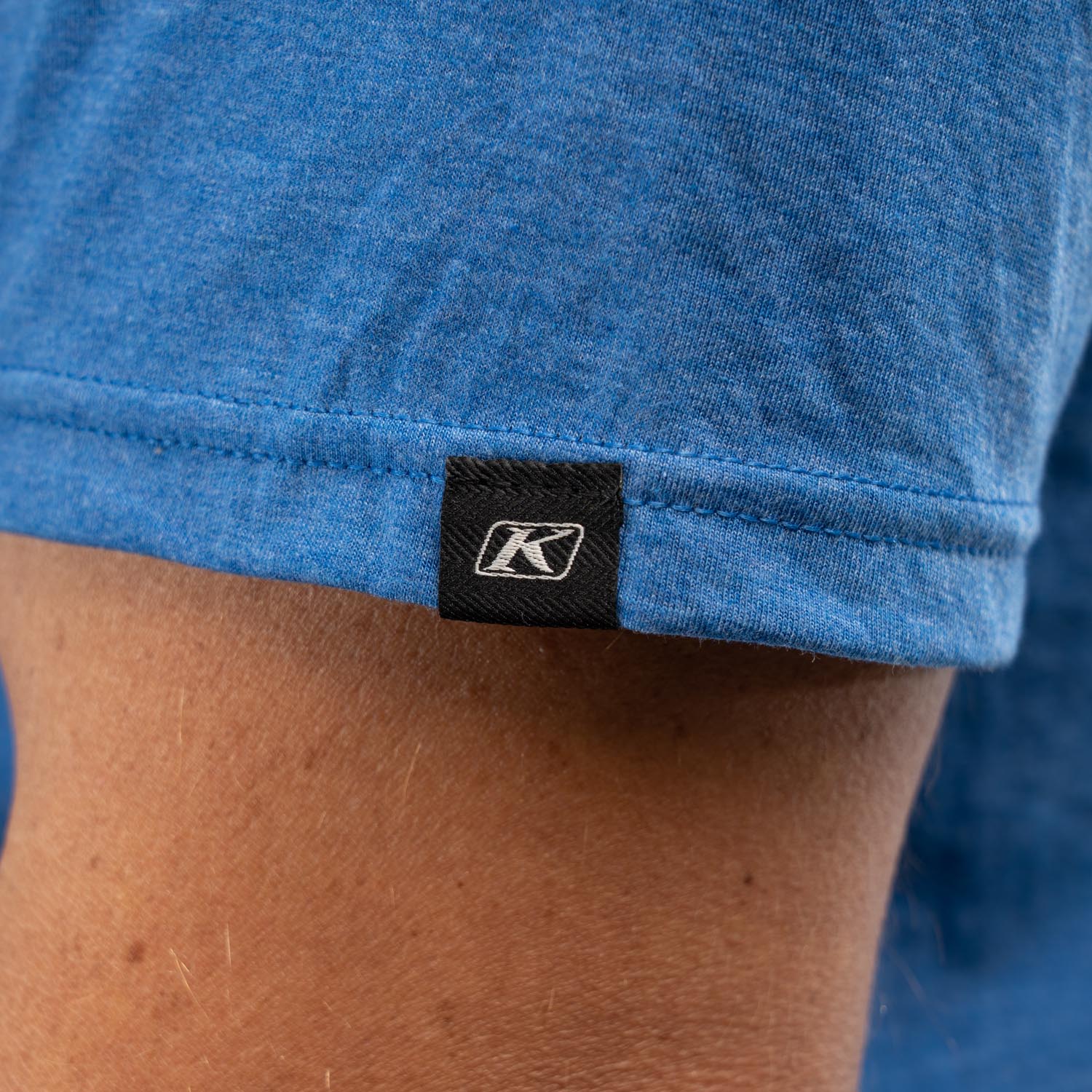 Klim K Shield Crest Tri-Blend Tee Royal Frost - Golden Brown