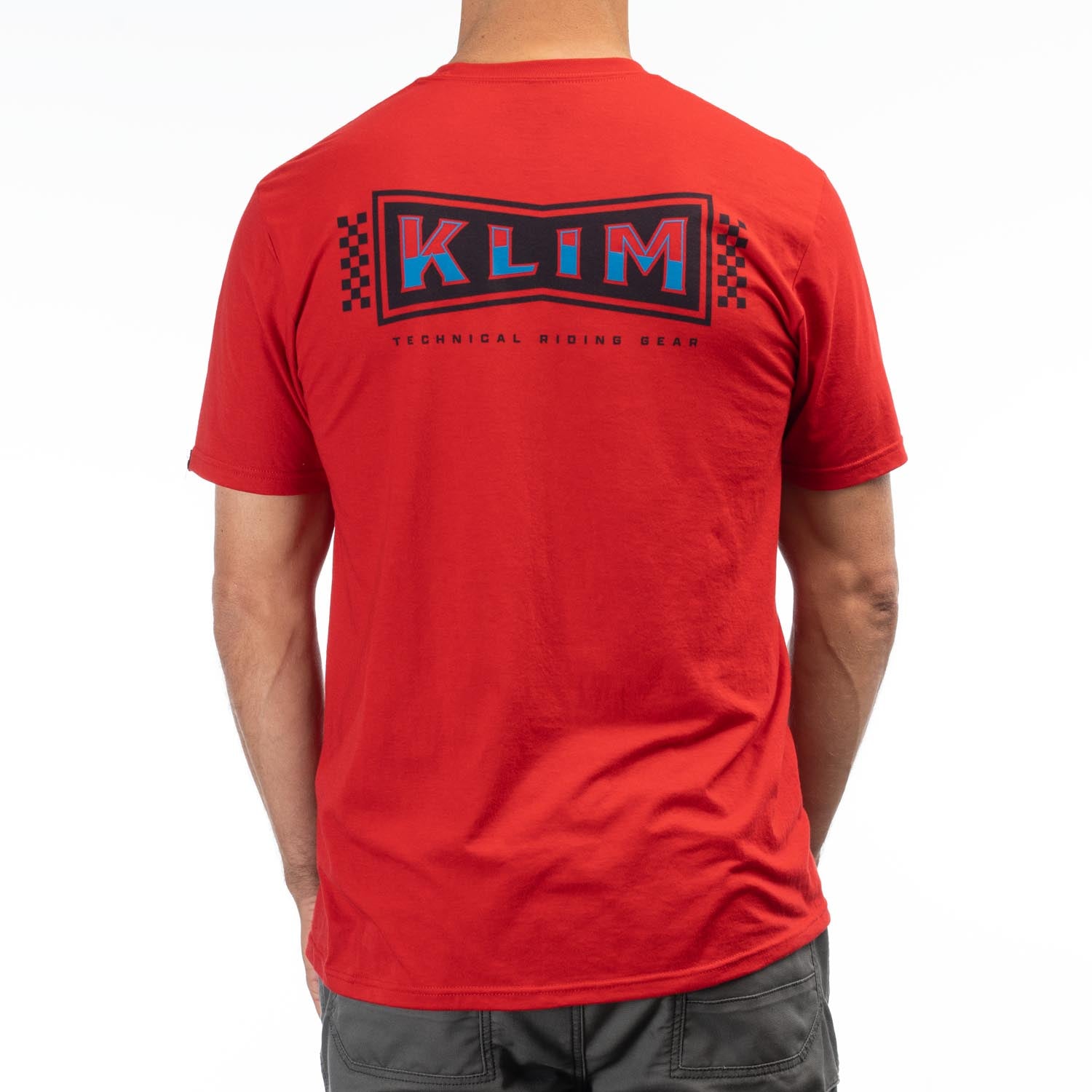 Klim Pinned Tri-Blend Tee Classic Red-Imperia Blue