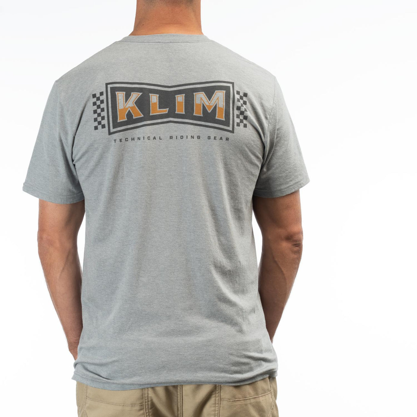 Klim Pinned Tri-Blend Tee Heathered Gray - Golden Brown