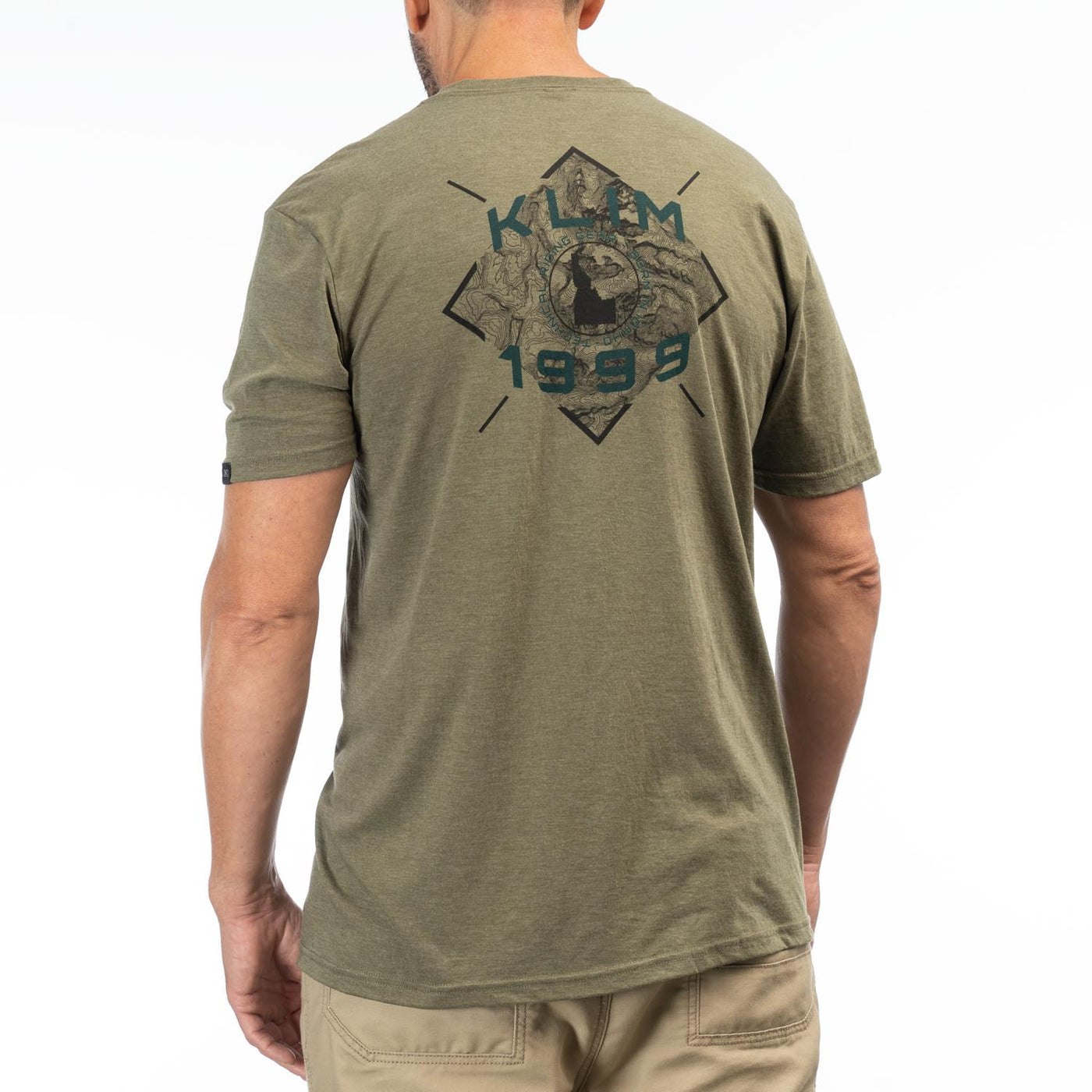 Klim Discovery Tri-Blend Tee Military Green Frost - Dark Sea