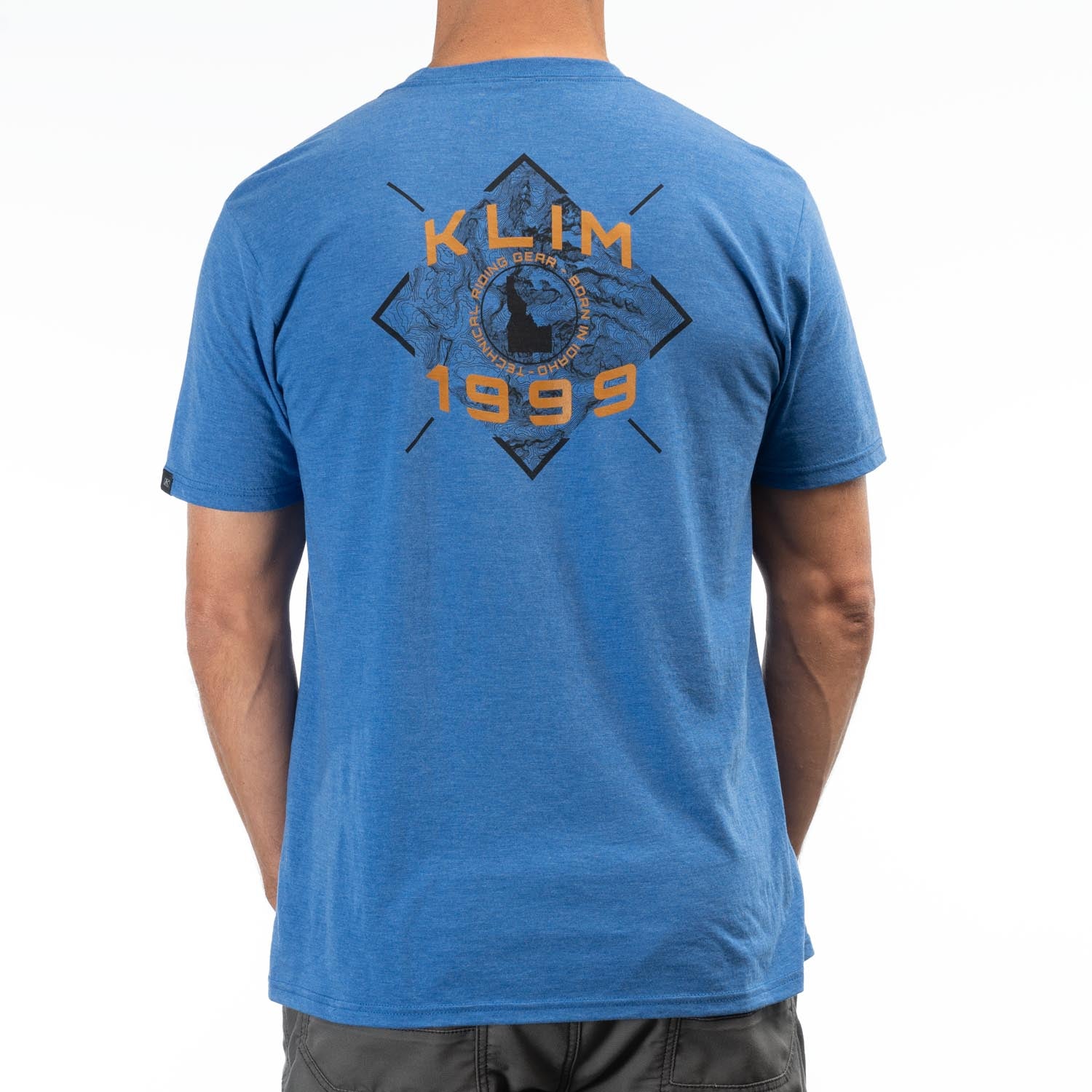 Klim Discovery Tri-Blend Tee Royal Frost-Golden Brown