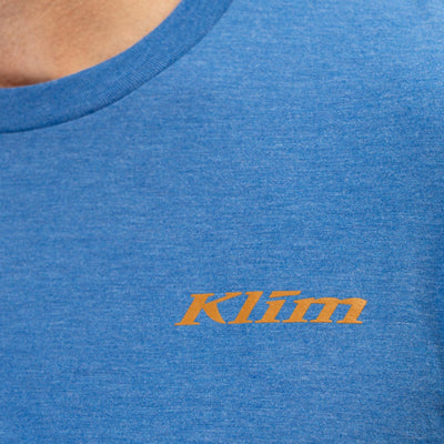 Klim Discovery Tri-Blend Tee Royal Frost-Golden Brown