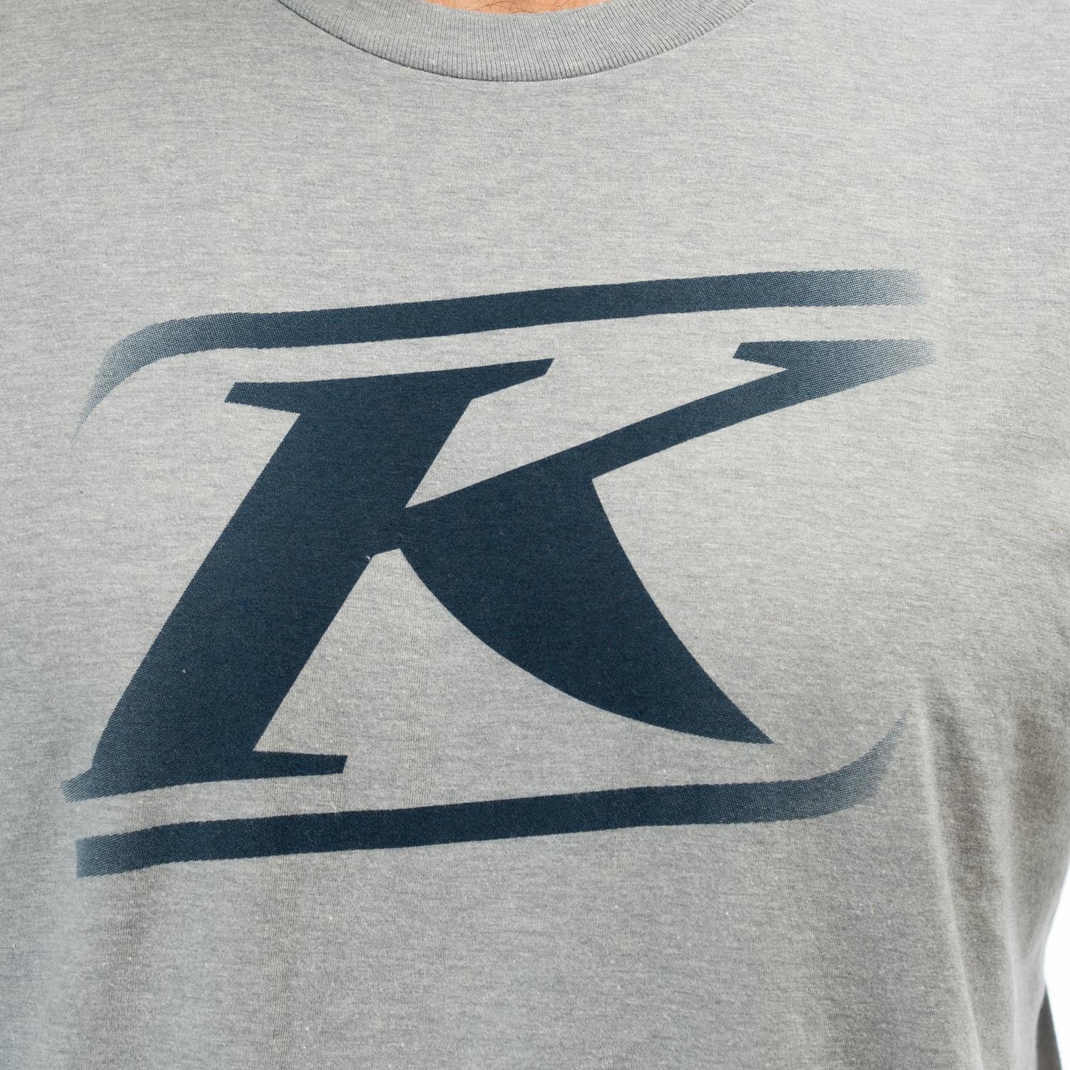 Klim Drift Tri-Blend Tee Heathered Gray - Dress Blues