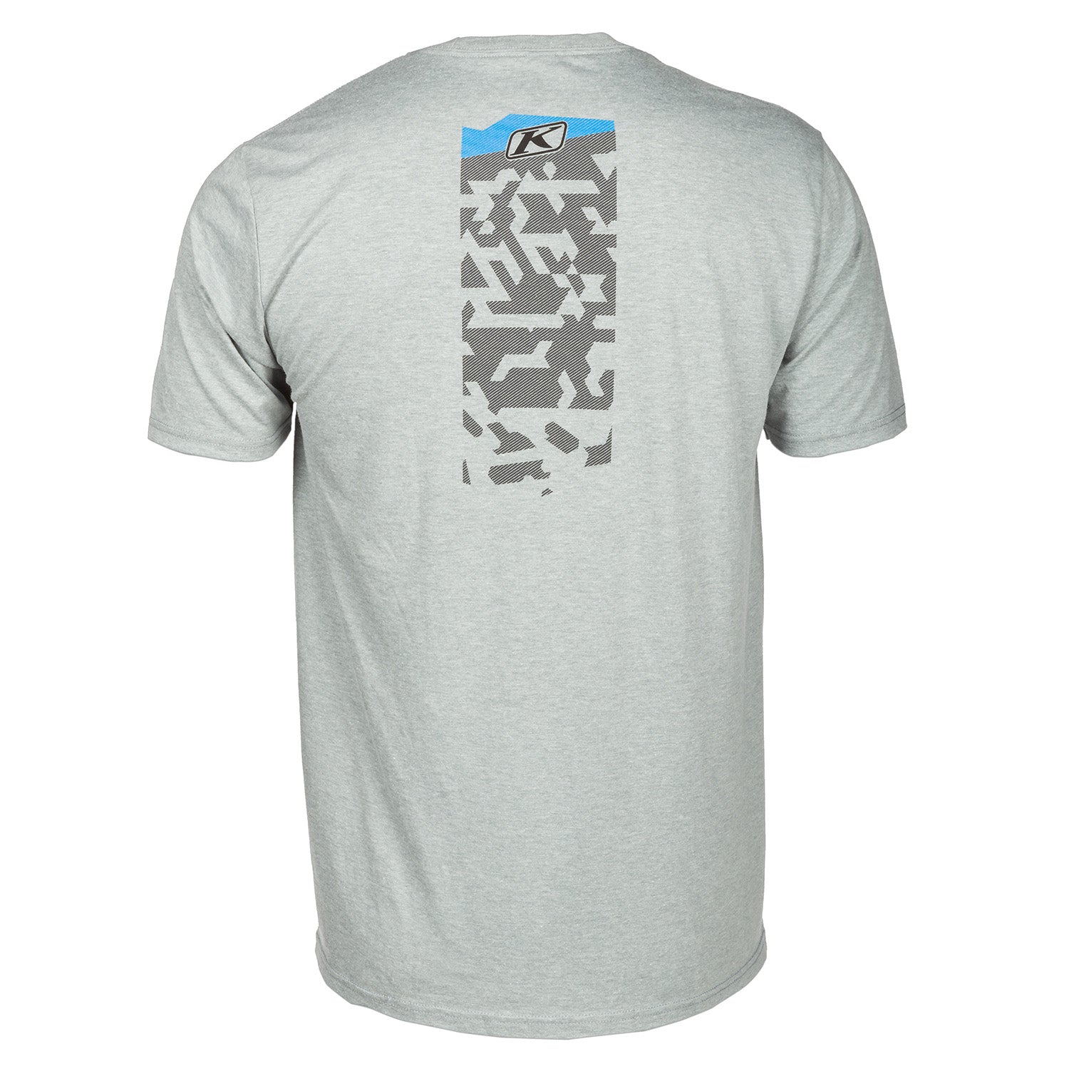 Klim Squad SS T Heathered Grey - Electric Blue Lemonade