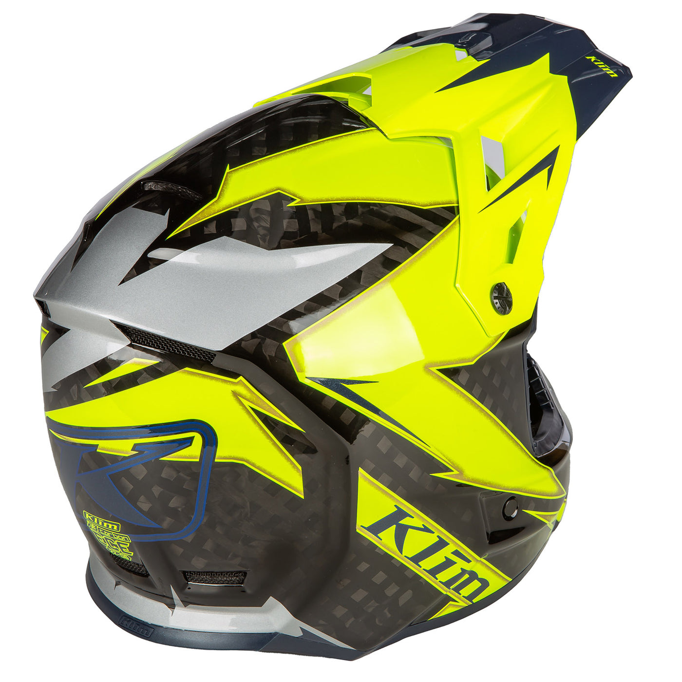 Klim F3 Carbon Off-Road Helmet Lightning HI-Vis